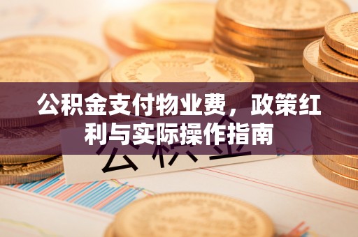 鸡西公积金支付物业费，政策红利与实际操作指南